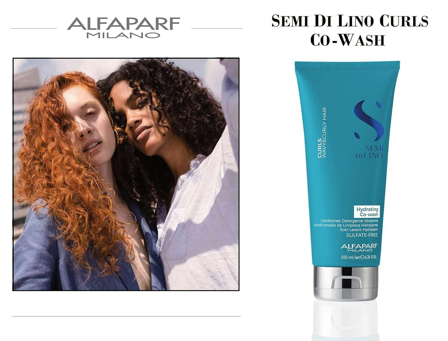 Alfaparf Milano Semi Di Lino Curls Hydrating Co-Wash 200ml