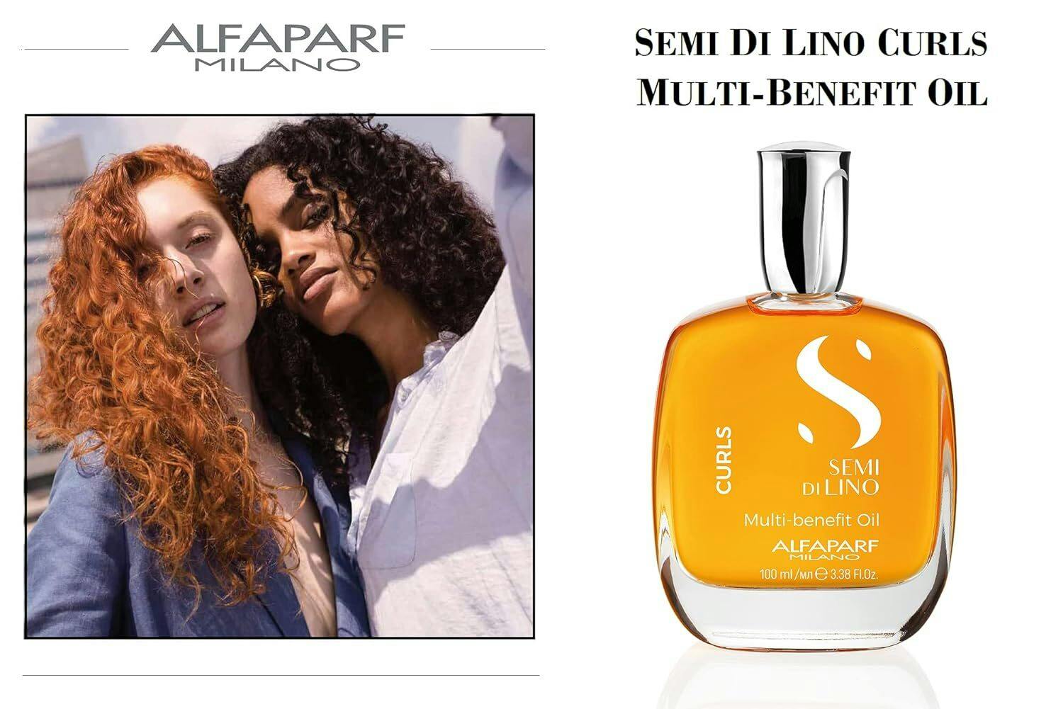 Alfaparf Milano Semi Di Lino Curls Multi-Benefit Oil 100ml