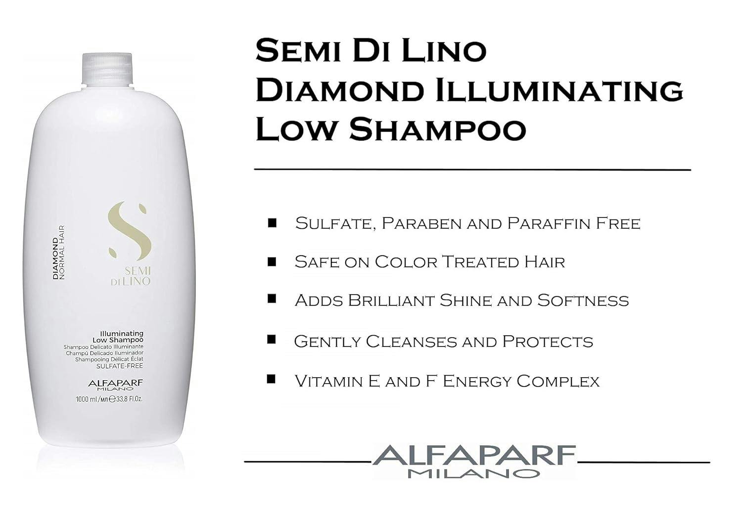 Alfaparf Milano Semi Di Lino Diamond Illuminating Low Shampoo 1000ml