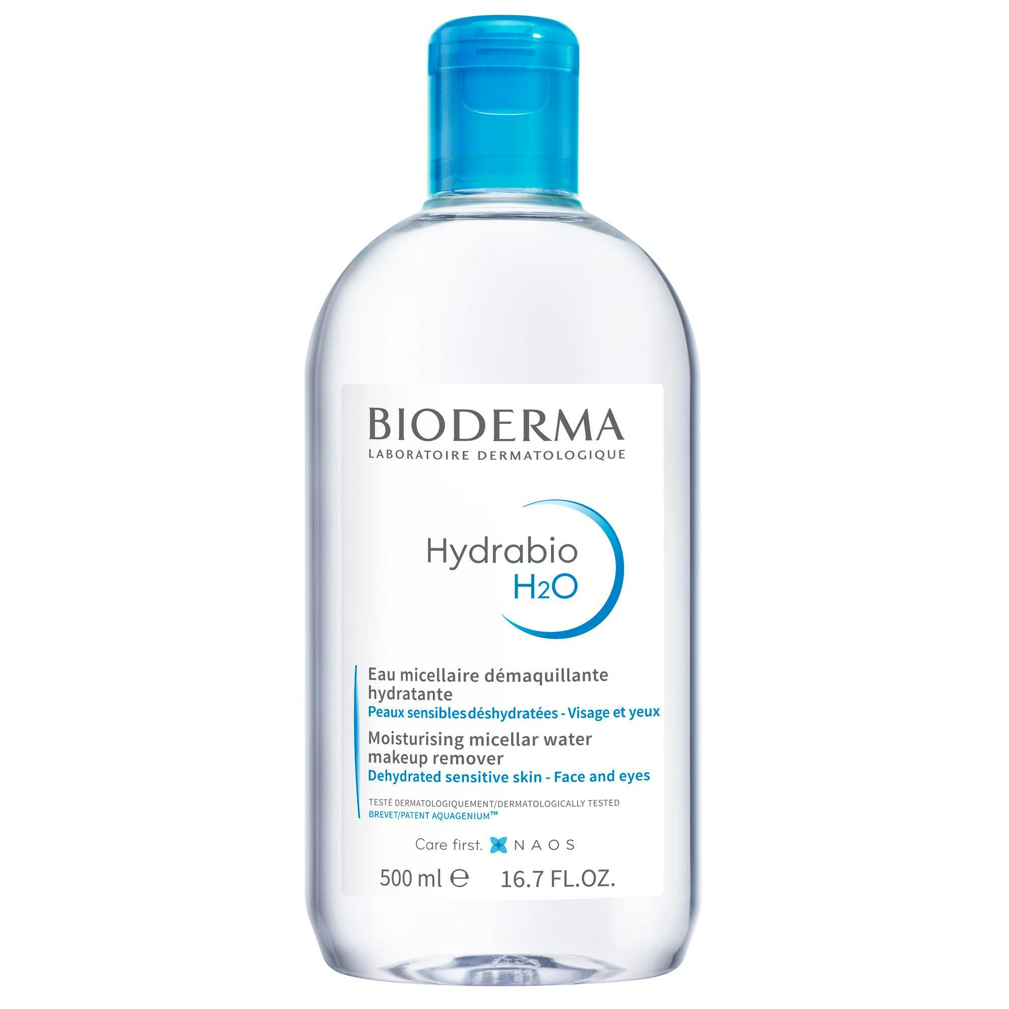 Bioderma Hydrabio H2O Hydrating Micellar Water Cleanser for Dehydrated Skin 500ml