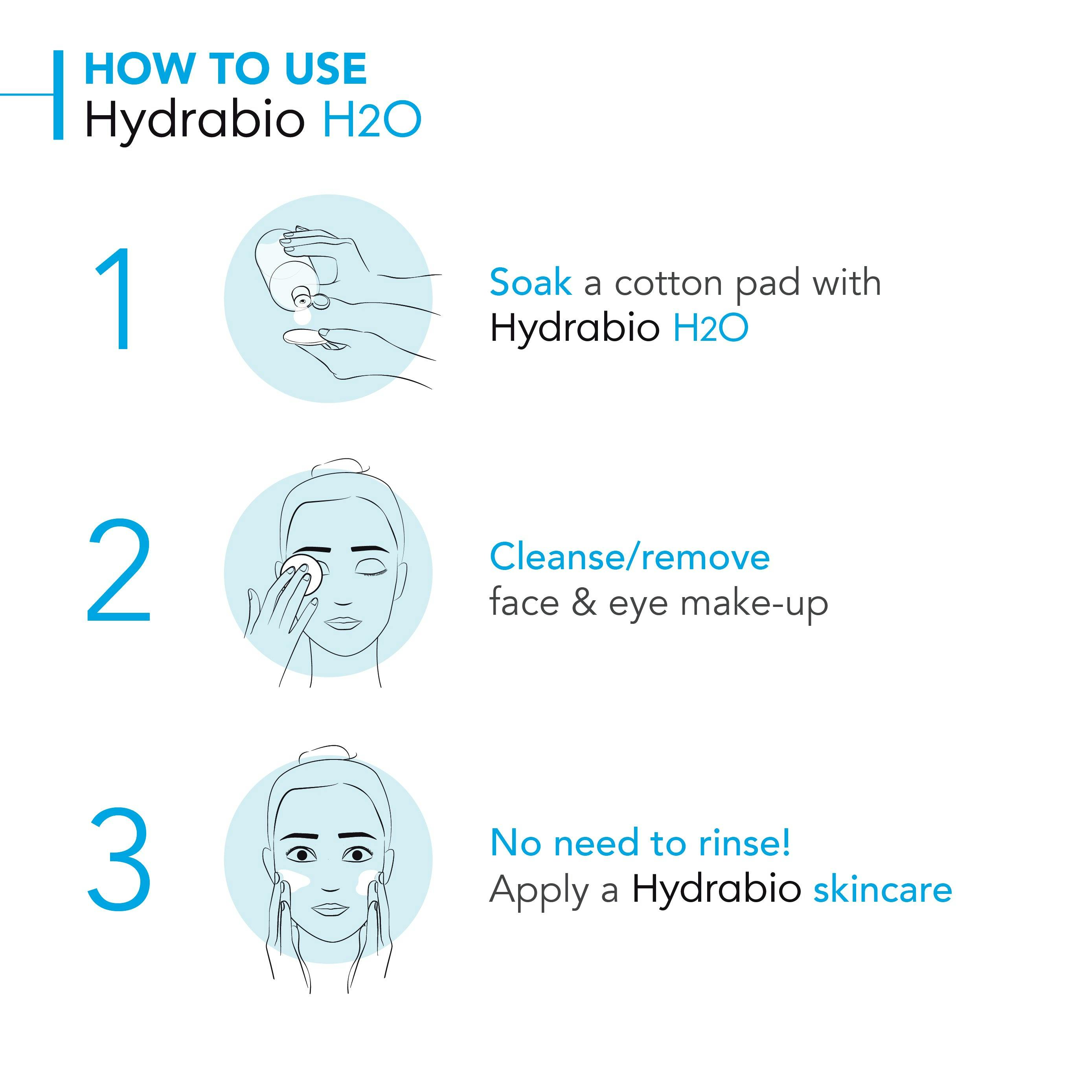 Bioderma Hydrabio H2O Hydrating Micellar Water Cleanser for Dehydrated Skin 500ml