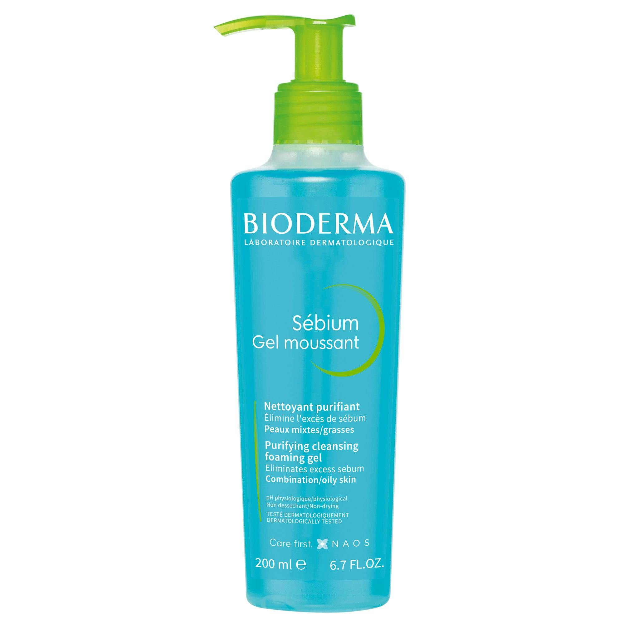 Bioderma Sebium Gel Moussant Purifying Foaming Gel Cleanser for Oily Skin 200ml