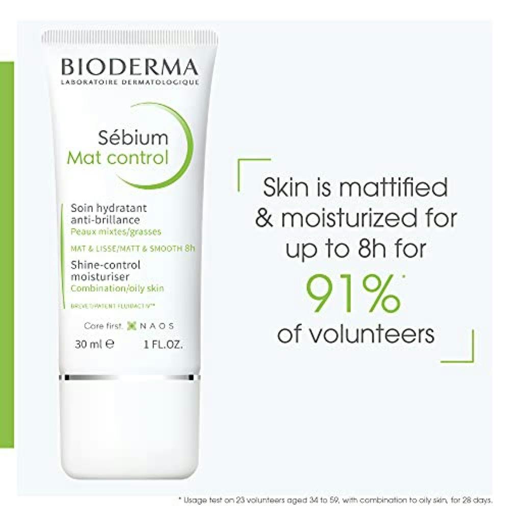Bioderma Sebium Mat Control Mattifying Moisturiser for Oily Skin 30ml