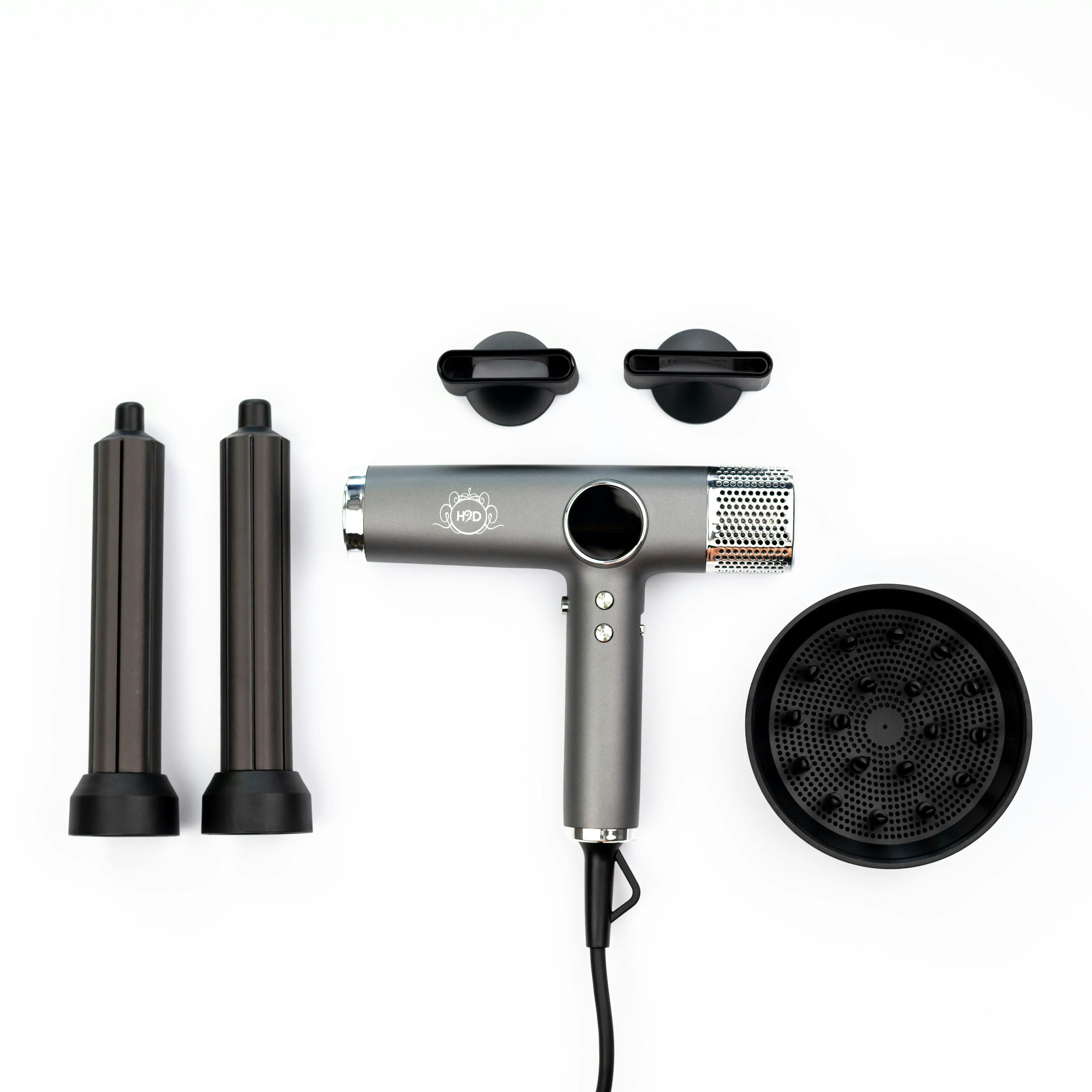 H2D Xtreme Four In One Hair Dryer + Styler - Space Grey