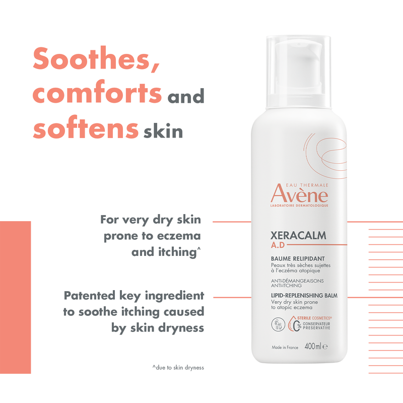 Avène XeraCalm A.D Lipid-Replenishing Balm 400ml - Moisturiser for Eczema-prone Skin