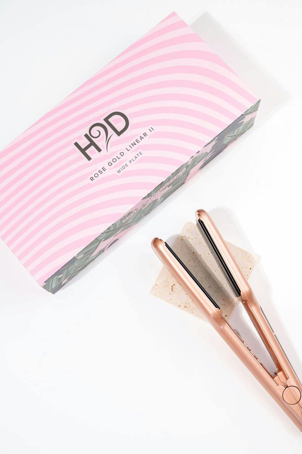 H2D Linear 11 Rose Gold Wide Hair Straightener