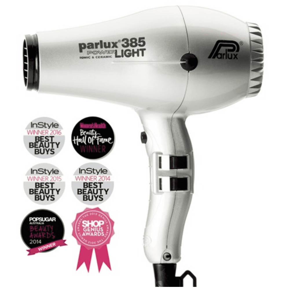 Parlux 385 Power Light Ceramic and Ionic Hair Dryer Silver