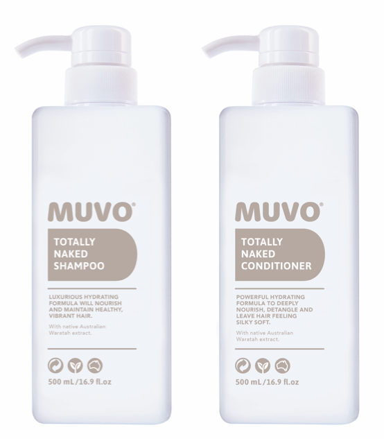 MUVO Totally Naked Shampoo and Conditioner 500ml Bundle