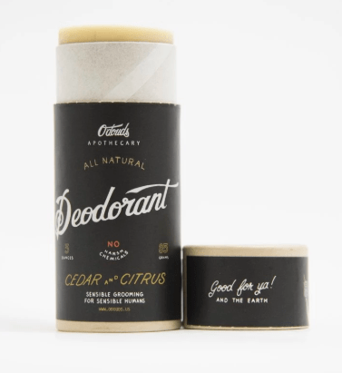 O'Douds Deodorant - Cedar & Citrus 85g
