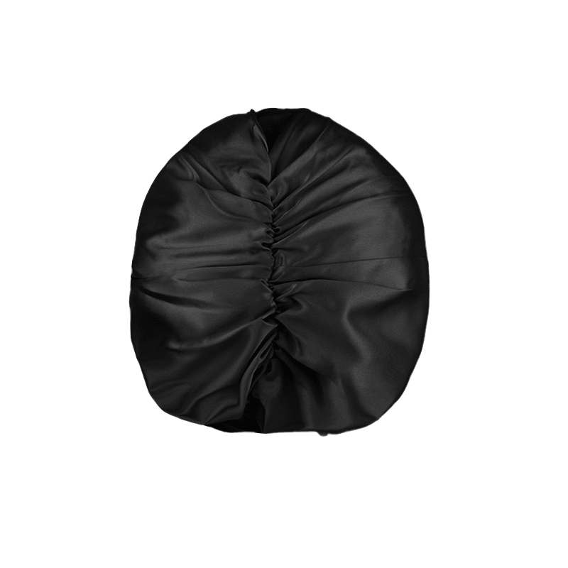Shhh Silk Black Silk Turban