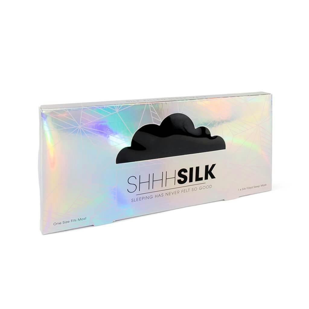Shhh Silk Black Silk Filled Eye Mask