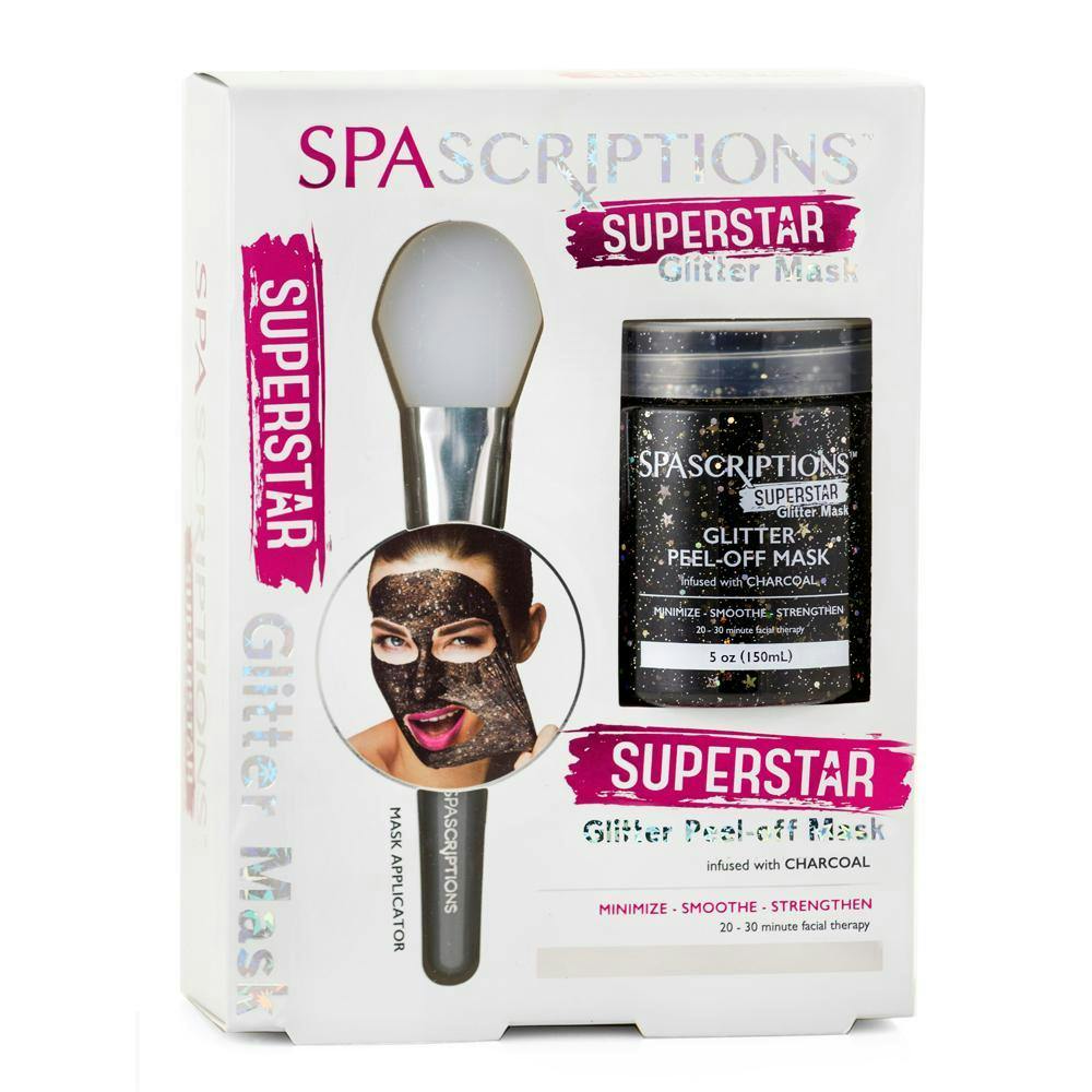 Spascriptions Glitter Peel-Off Face Mask with Applicator
