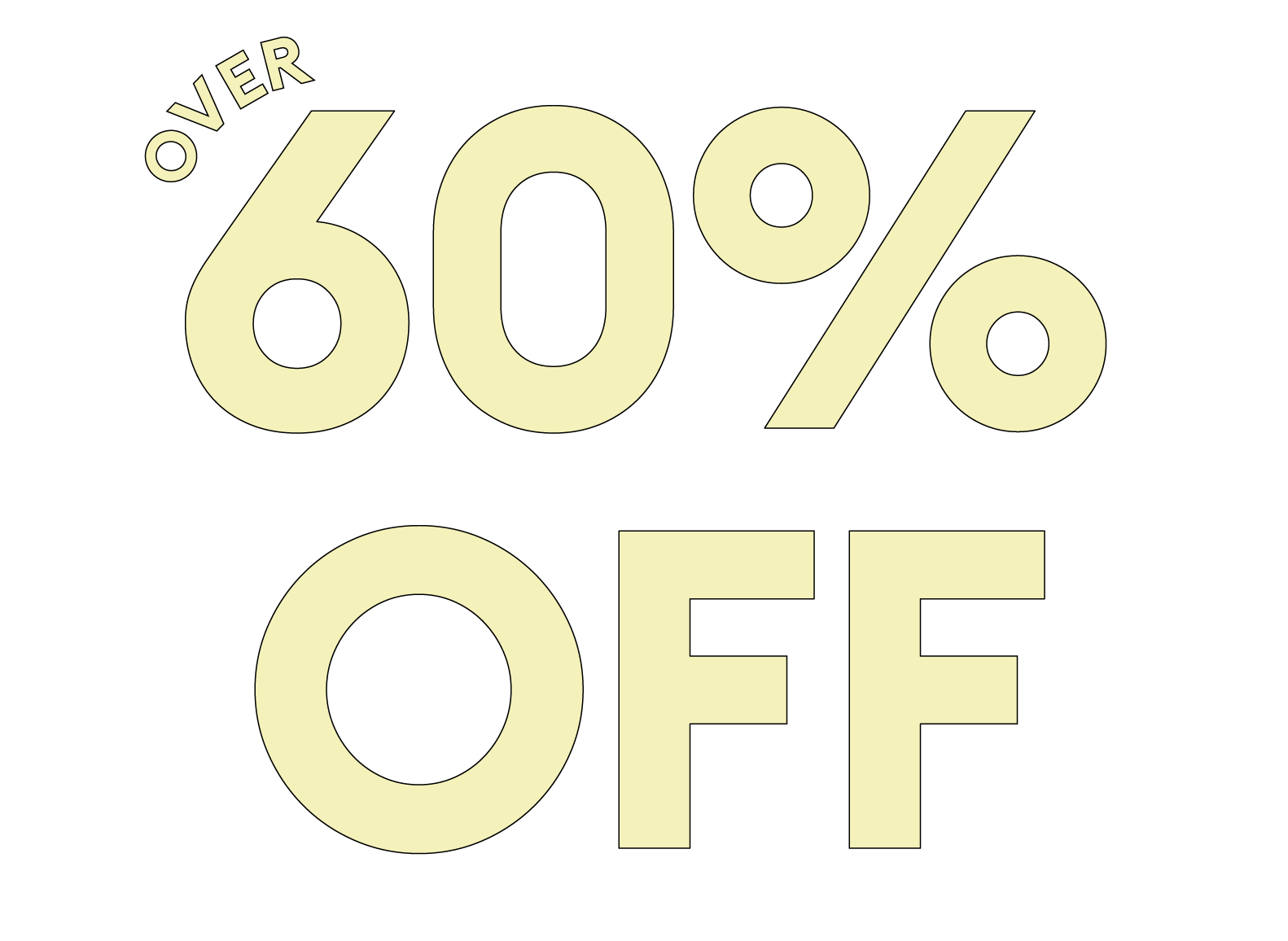 Over 60% off